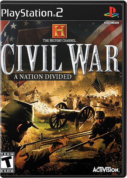 The History Channel: Civil War: A Nation Divided cover art for PlayStation 2 (PS2) video game