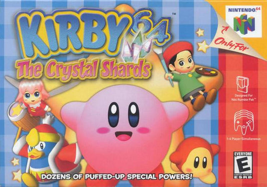 Kirby 64: The Crystal Shards cover art for Nintendo 64 (N64) video game