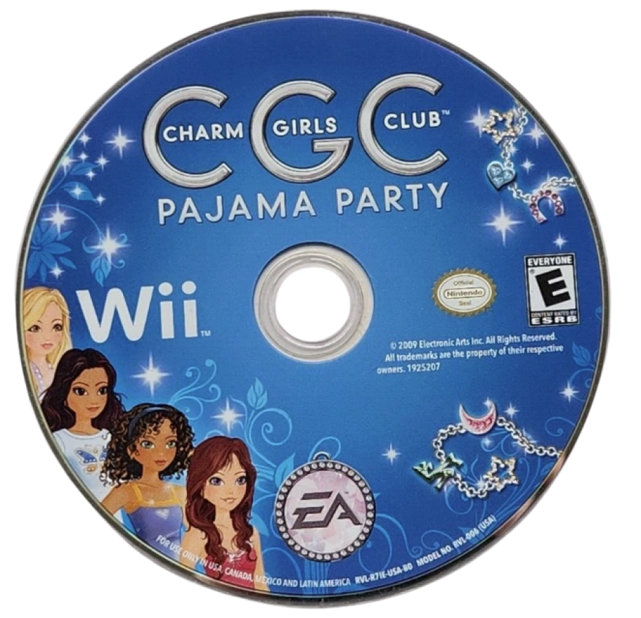Charm Girls Club: Pajama Party disc for Nintendo Wii (Wii) video game