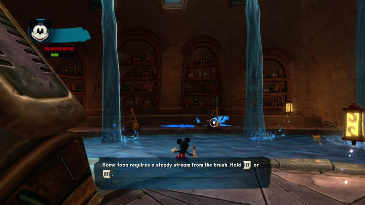 Disney Epic Mickey 2: The Power of Two gameplay for Xbox 360 (X360) action-adventure platformer video game