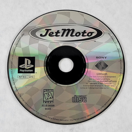 Jet Moto [Greatest Hits] – PlayStation 1 (PS1) retro video game disc