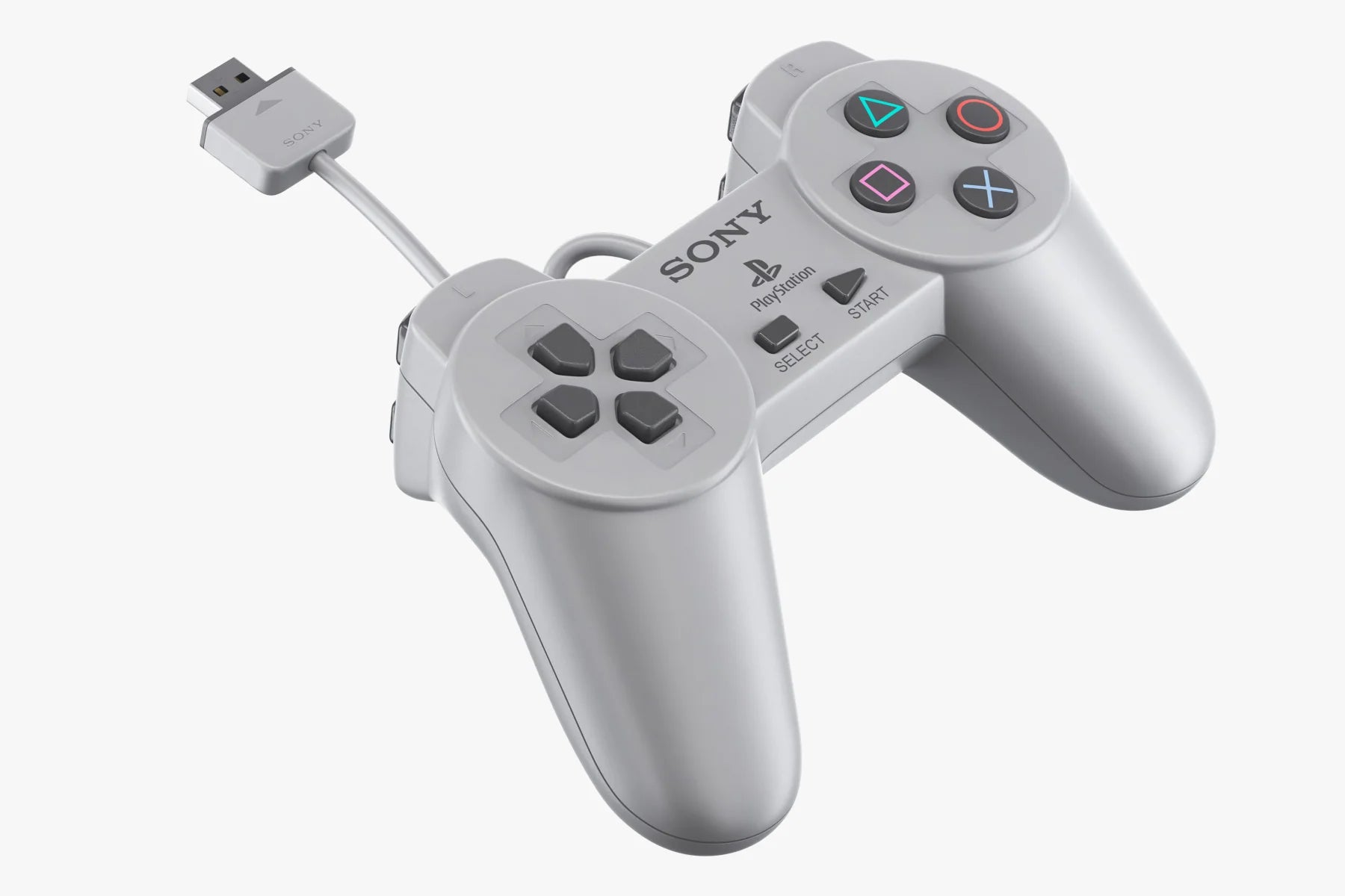 OEM PlayStation Classic Mini controller authentic official accessory wired USB connection original replica design for retro gaming system controller and wire
