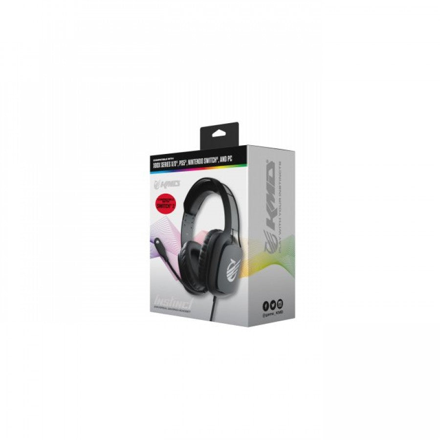 INSTINCT Deluxe Wired Universal Headset PlayStation 5 PS5 accessory featuring wired audio connection immersive game sound adjustable microphone comfortable over ear design responsive controls universal compatibility and durable gaming headset construction for PlayStation gaming collectible accessory appeal