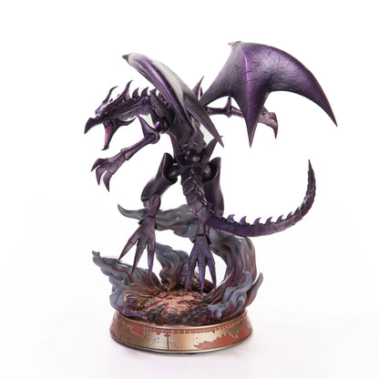 Red Eyes Black Dragon 13" Statue Purple Variant – Figure. Back/Side view of statue