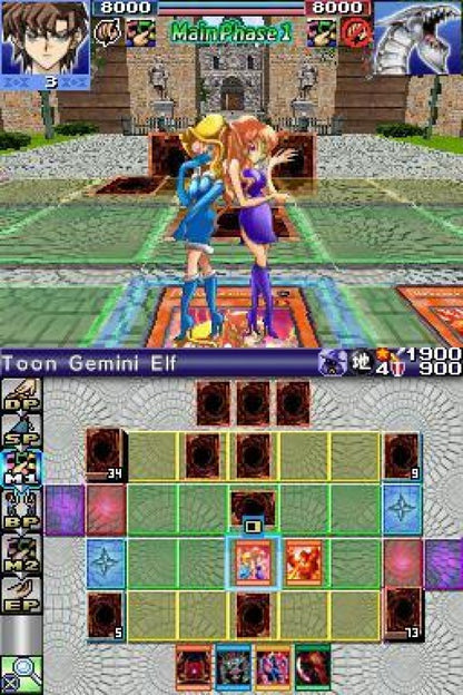 Yu-Gi-Oh! World Championship 2007 Nintendo DS video game, trading card strategy, turn-based dueling, handheld console title gameplay screenshot