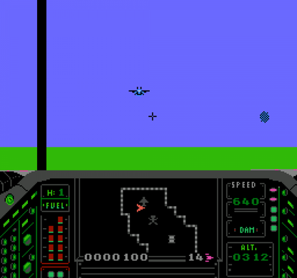 Airwolf gameplay image for Nintendo Entertainment System (NES) retro video game
