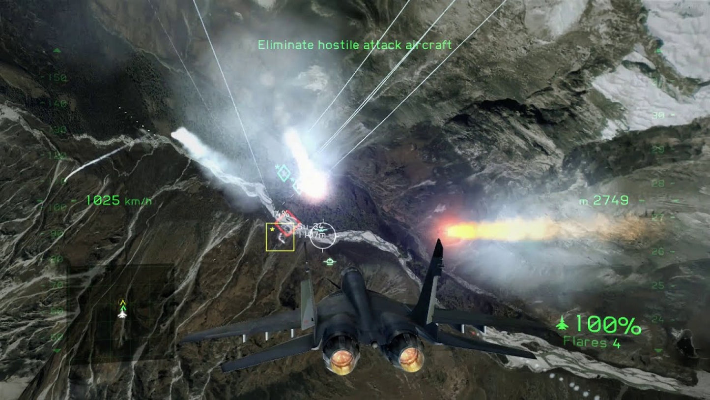 Tom Clancy’s H.A.W.X. 2 Xbox 360 video game, arcade-style flight combat, modern jet aircraft, military action gameplay, console title gameplay screenshot