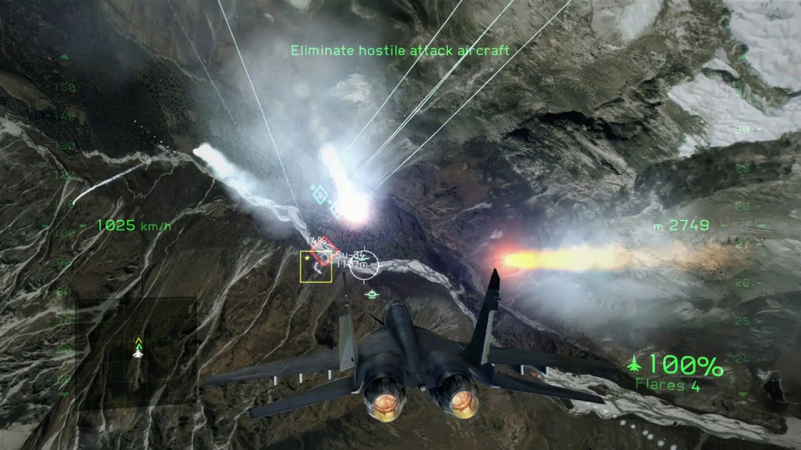 Tom Clancy’s H.A.W.X. 2 Xbox 360 video game, arcade-style flight combat, modern jet aircraft, military action gameplay, console title gameplay screenshot