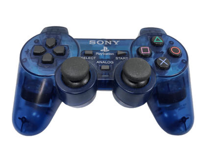 PlayStation 2 (PS2) Dualshock 2 Controller [Clear Ocean Blue] transparent blue controller design
