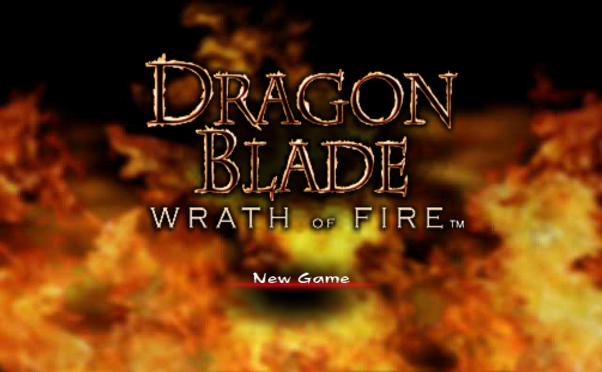Dragon Blade: Wrath Of Fire title screen art for Nintendo Wii (Wii) video game