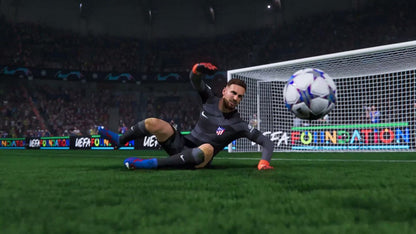 EA Sports FC 24 PlayStation 4 PS4 soccer football simulation video game latest entry with Hypermotion V gameplay PlayStyles and Ultimate Team mode succeeding the FIFA series gameplay screenshot
