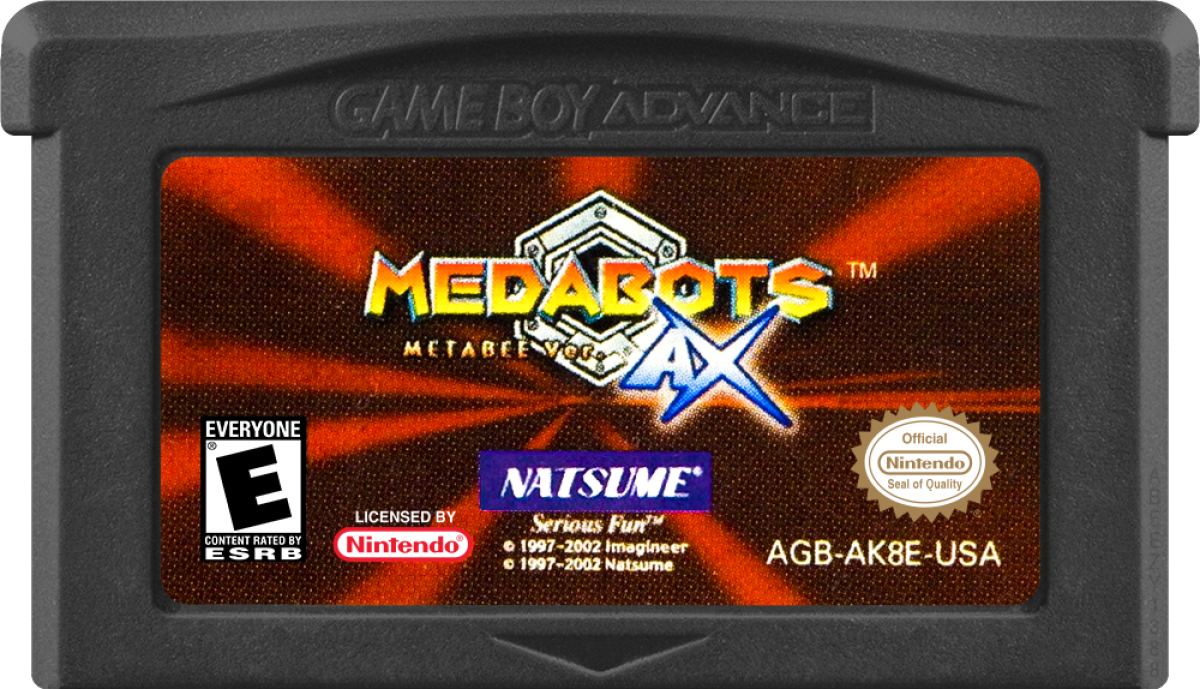 Medabots AX: Metabee game cartridge for Game Boy Advance (GBA) video game