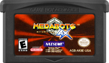 Medabots AX: Metabee game cartridge for Game Boy Advance (GBA) video game