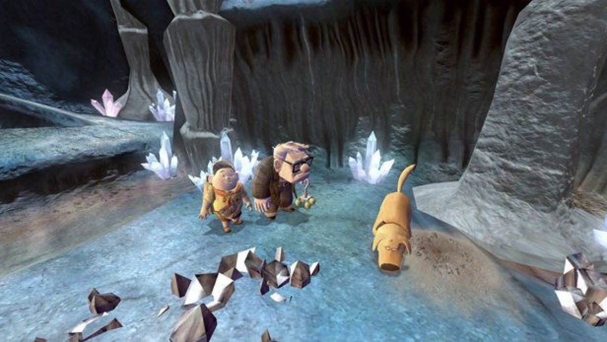 Disney Pixar's Up gameplay for PlayStation 2 (PS2) adventure platformer video game based on the animated film