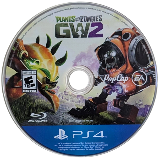 Plants vs. Zombies: Garden Warfare 2 – PlayStation 4 (PS4) video game disc, third-person shooter tower defense