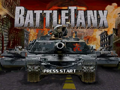 Battletanx title screen for Nintendo 64 (N64) video game