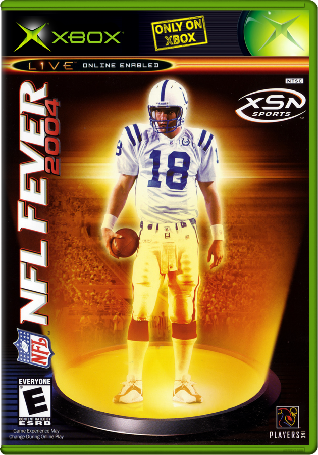 NFL Fever 2004 for Xbox with official NFL branding and team visuals cover art