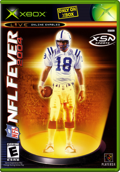 NFL Fever 2004 for Xbox with official NFL branding and team visuals cover art