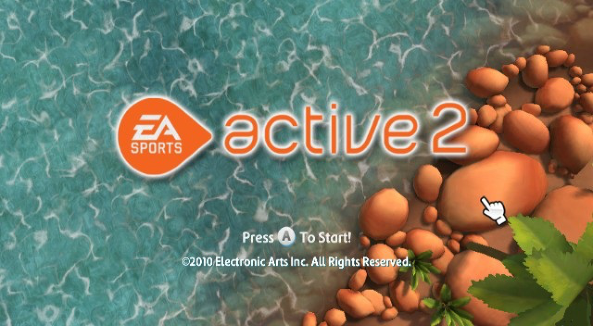 EA Sports Active 2 title screen art for Nintendo Wii (Wii) video game