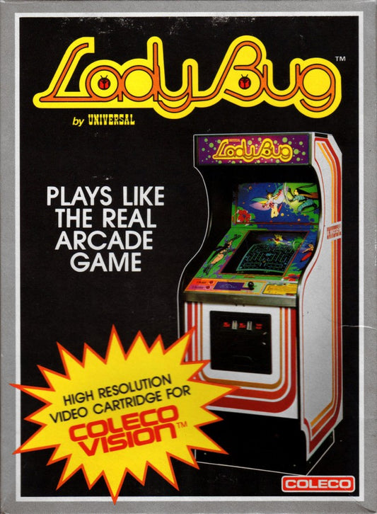 Lady Bug cover art for ColecoVision (CV) video game