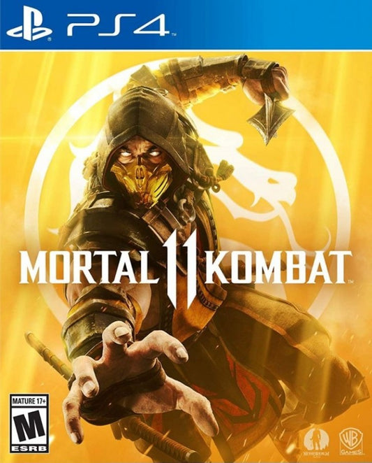 Mortal Kombat 11 – PlayStation 4 (PS4) video game cover art, fighting game with brutal combat and iconic characters