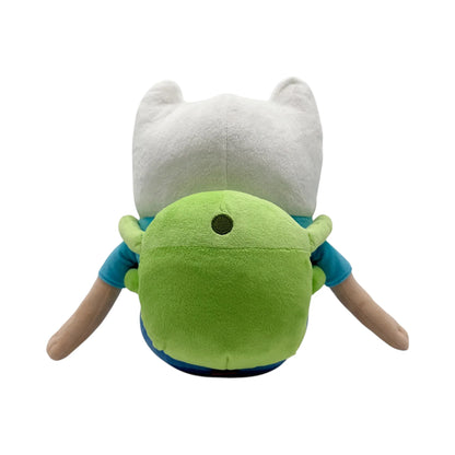 Finn 9 Inch Plush collectible Adventure Time character plush featuring Finn the Human soft plush construction detailed character styling 9 inch size huggable collectible display item animated series merchandise and pop culture collectible appeal back
