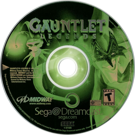 Gauntlet Legends Sega Dreamcast retro video game action RPG disc