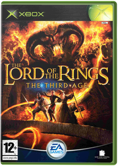 The Lord of the Rings The Third Age Xbox XBOX for role playing video game fans featuring turn based combat epic Middle earth adventure Fellowship inspired storyline character progression strategic battles fantasy exploration iconic Tolkien universe collectible gaming appeal front cover art