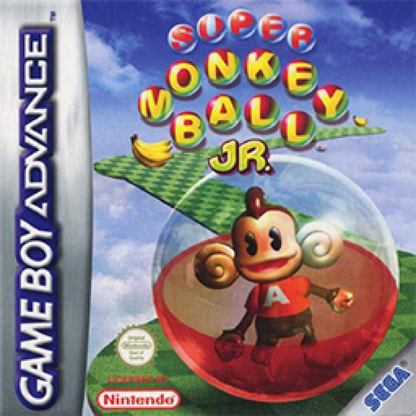 Super Monkey Ball Jr. cover art for Game Boy Advance (GBA) video game