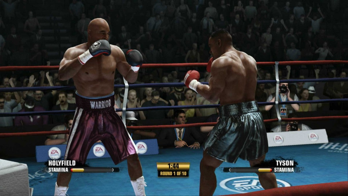 Fight Night Champion PlayStation 3 boxing sports video game featuring cinematic story-driven Champion Mode authentic physics-based gameplay and deep online multiplayer career gameplay screenshot