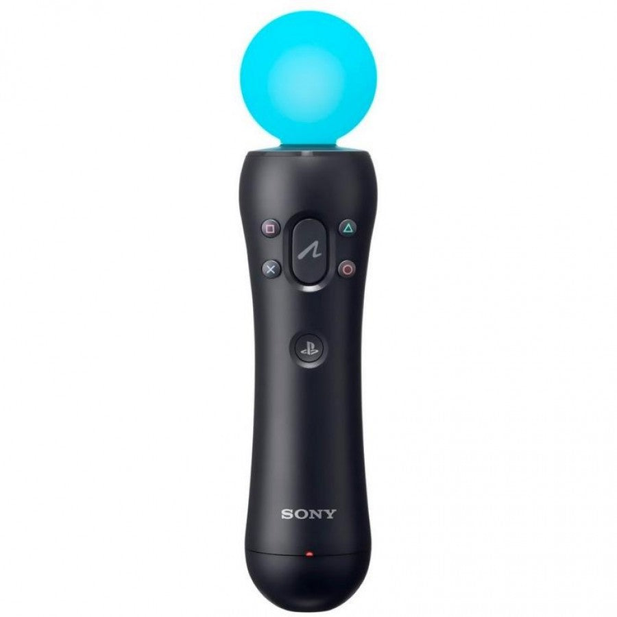 PlayStation Move Controller PlayStation 3 PS3 gaming accessory featuring motion control technology wand style controller design movement tracking buttons trigger control wireless gameplay support and classic PlayStation 3 gaming hardware retro video game collection collectible gaming accessory appeal