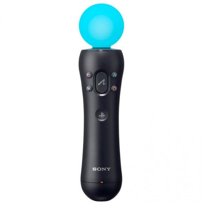PlayStation Move Controller PlayStation 3 PS3 gaming accessory featuring motion control technology wand style controller design movement tracking buttons trigger control wireless gameplay support and classic PlayStation 3 gaming hardware retro video game collection collectible gaming accessory appeal
