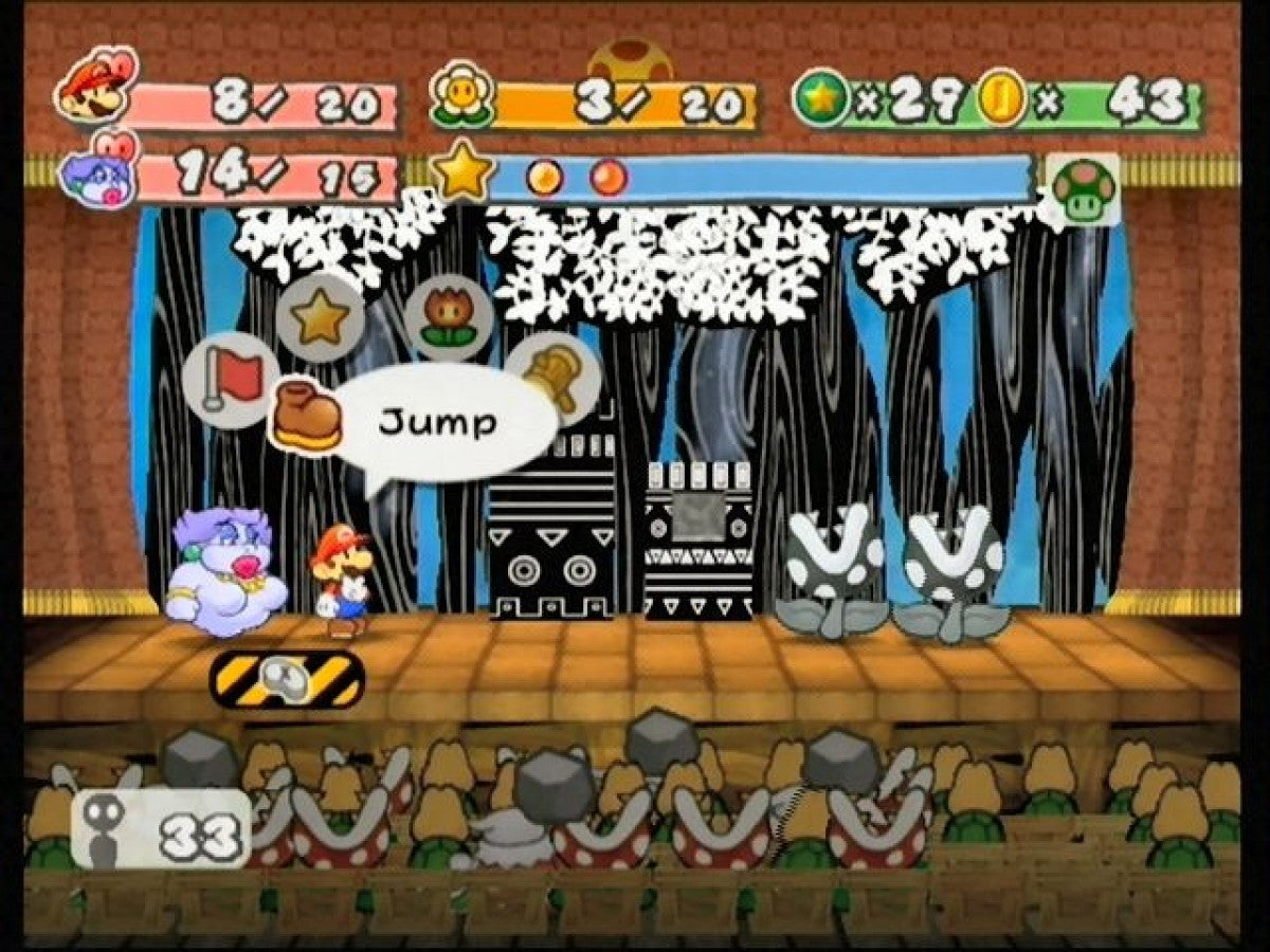 Paper Mario: The Thousand-Year Door – GameCube (GC) Gameplay Art for this GameCube Video Game