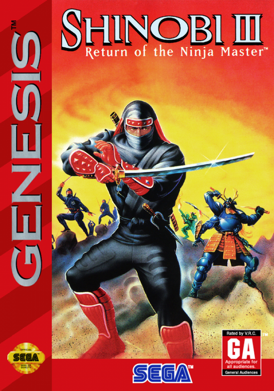 Shinobi III: Return of the Ninja Master cover art for Sega Genesis (GEN) video game