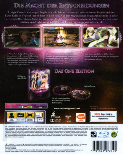 Tales of Xillia 2 PlayStation 3 role-playing video game back cover art