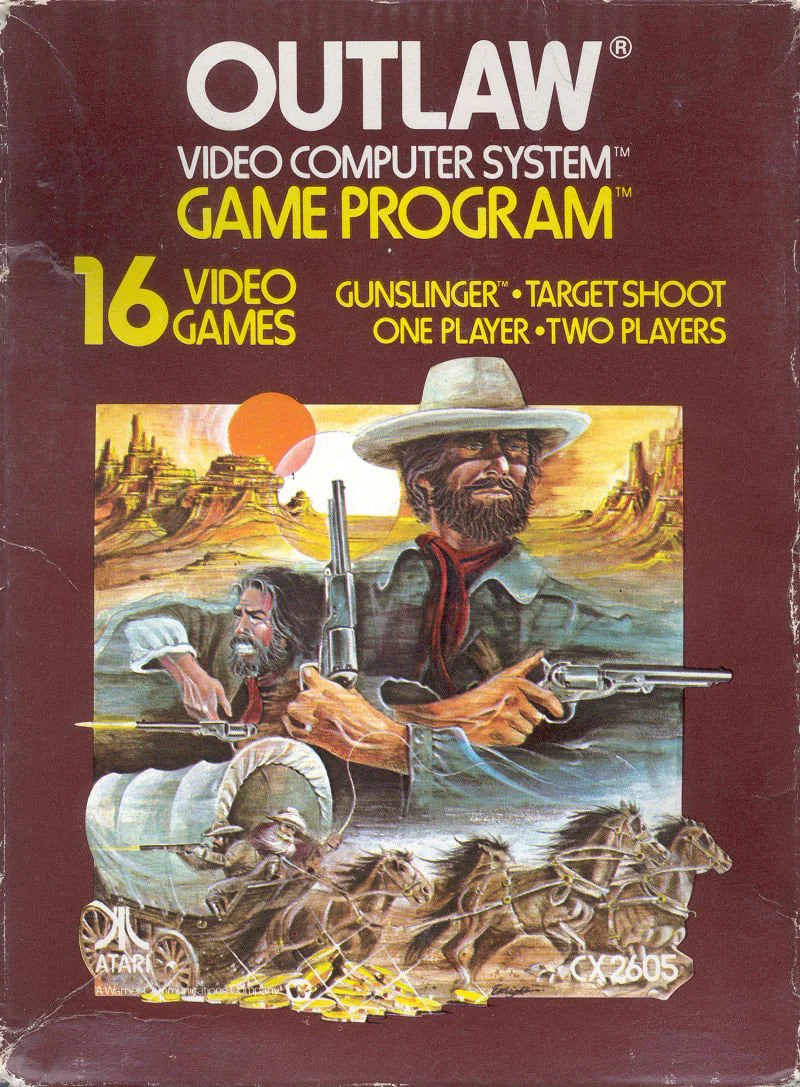 Outlaw cover art for Atari 2600 video game