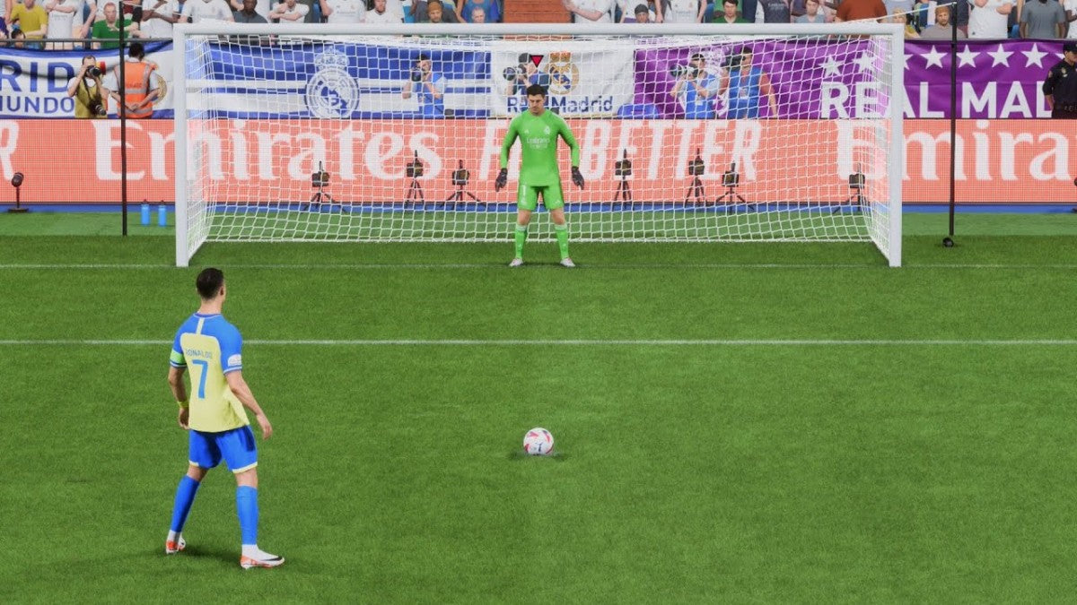 EA Sports FC 24 PlayStation 5 game featuring realistic soccer simulation, updated teams, and next-gen gameplay screenshot