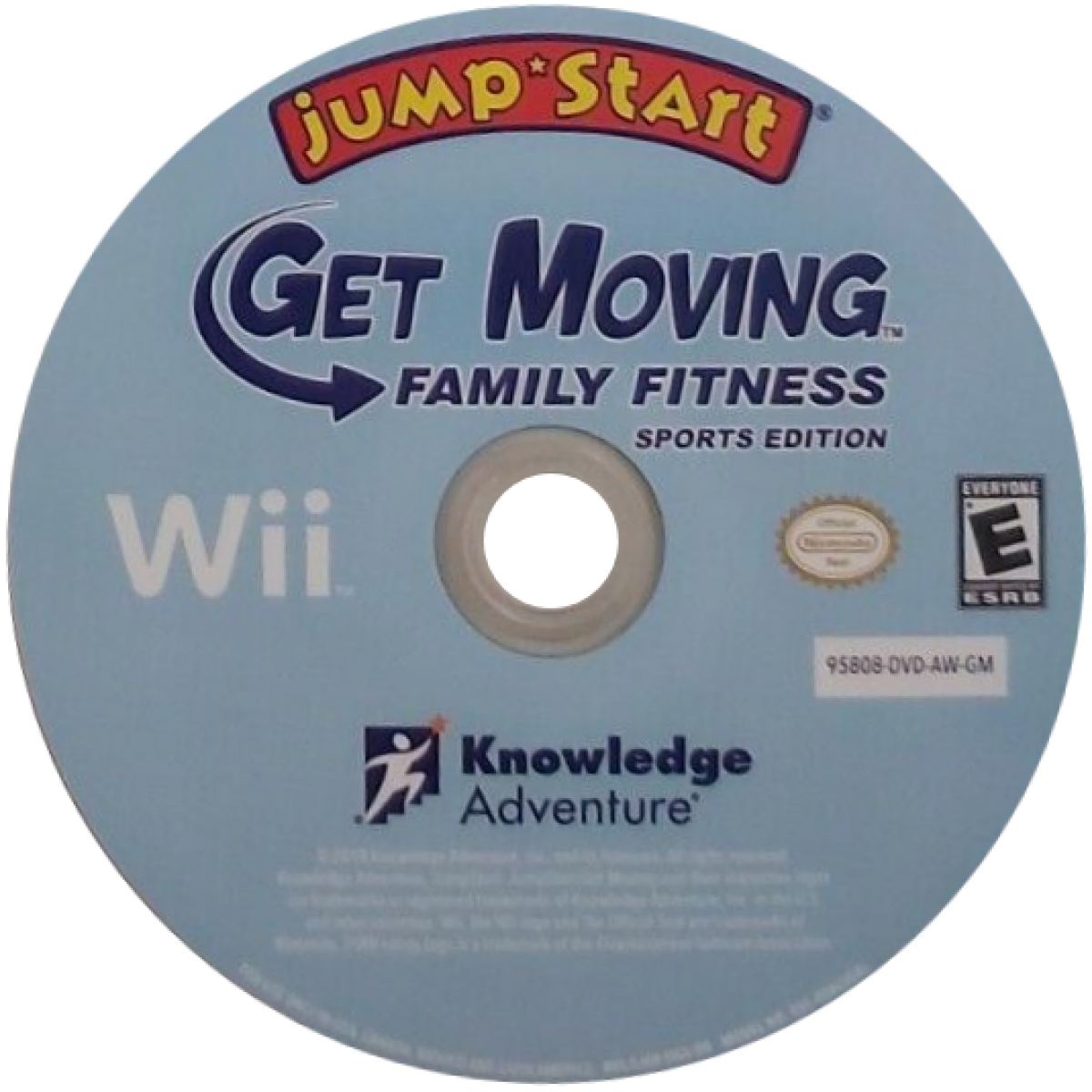 JumpStart Get Moving Family Fitness Nintendo Wii for retro video game enthusiasts featuring educational fitness gameplay motion controlled activities family friendly exercise mini games active learning challenges interactive workouts and collectible gaming appeal disc