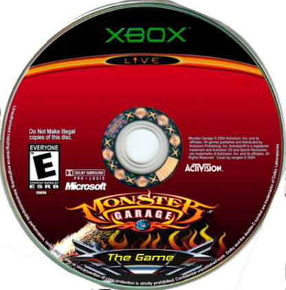 Monster Garage disc for Xbox (XBOX) video game