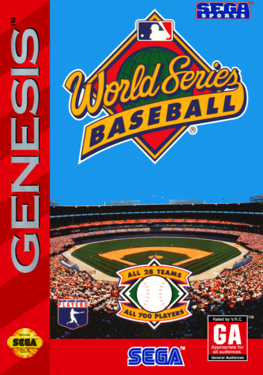 World Series Baseball cover art for Sega Genesis (GEN) video game