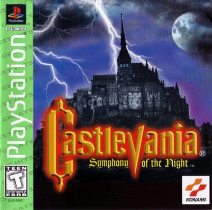 Castlevania: Symphony of the Night [Greatest Hits] Front Cover Art – PlayStation 1 (PS1)