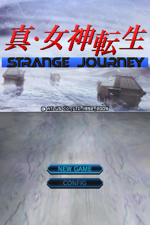 Shin Megami Tensei Strange Journey Nintendo DS game featuring first person dungeon crawling RPG gameplay with demon negotiation alignment based story paths and strategic turn based combat in a sci fi setting gameplay  
