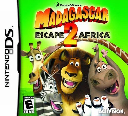 Madagascar: Escape 2 Africa cover art for Nintendo DS (DS) video game