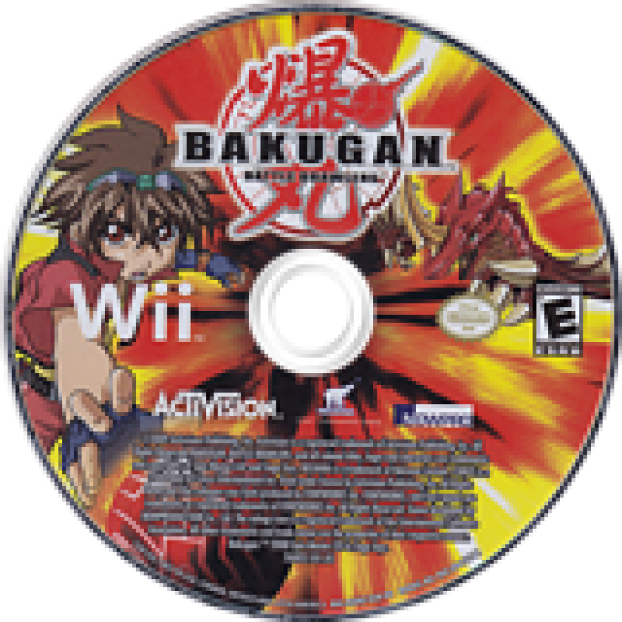 Bakugan: Battle Brawlers disc art for Nintendo Wii (Wii) video game
