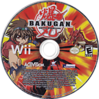 Bakugan: Battle Brawlers disc art for Nintendo Wii (Wii) video game
