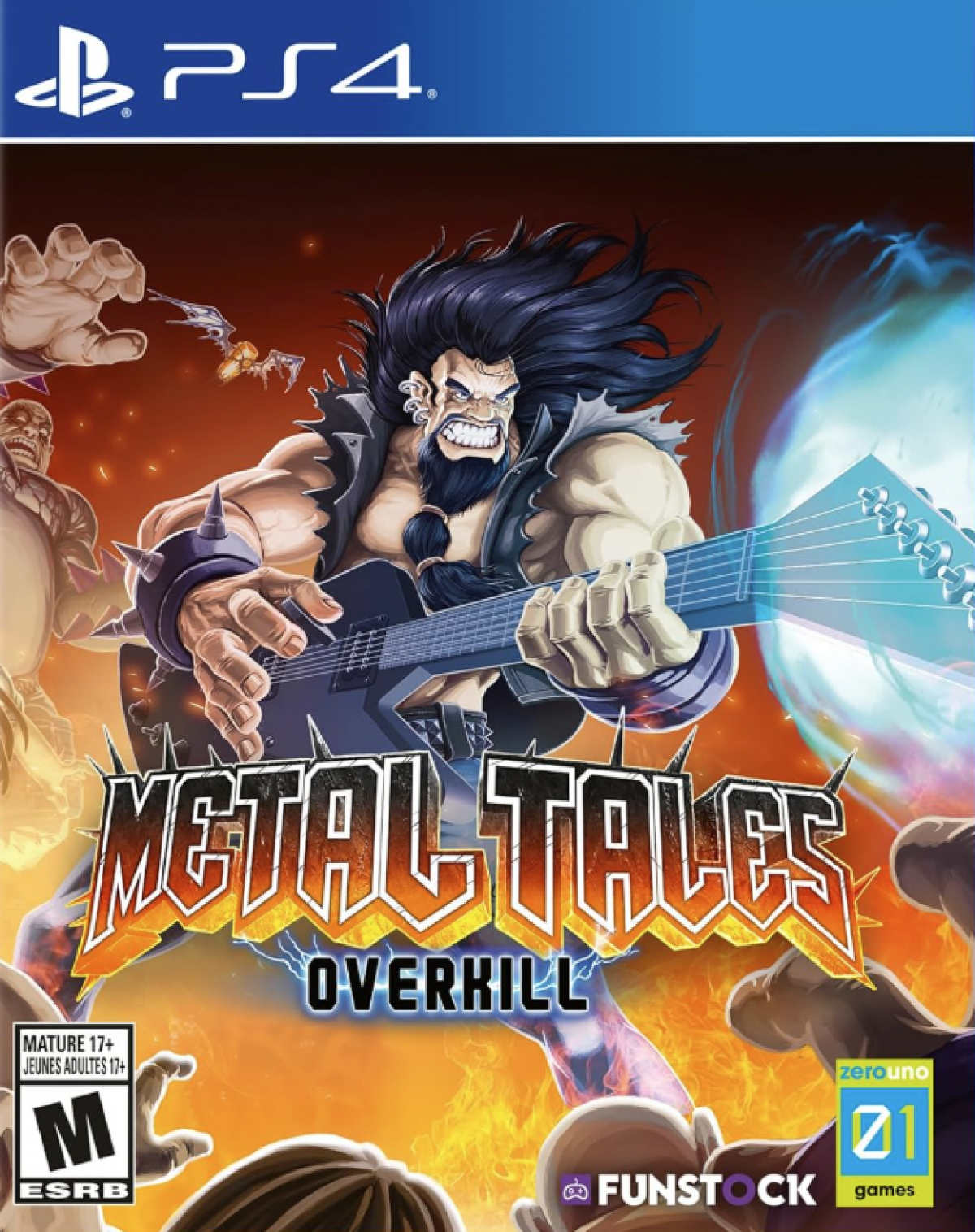 Metal Tales: Overkill – PlayStation 4 (PS4) video game cover art, action adventure game