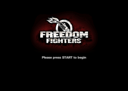 Freedom Fighters title screen for Xbox (XBOX) video game