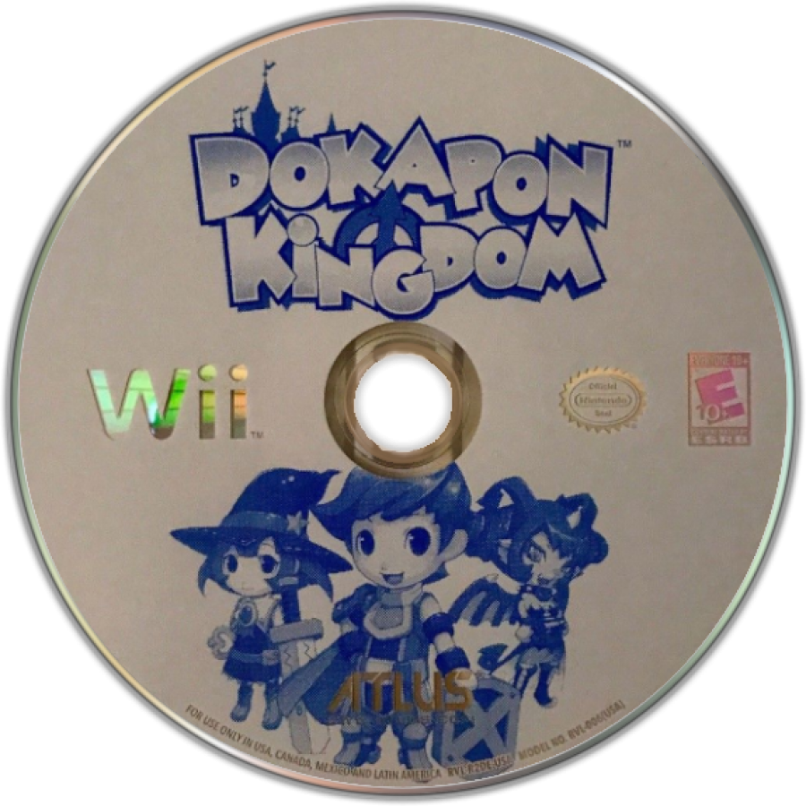 Dokapon Kingdom disc art for Nintendo Wii (Wii) video game