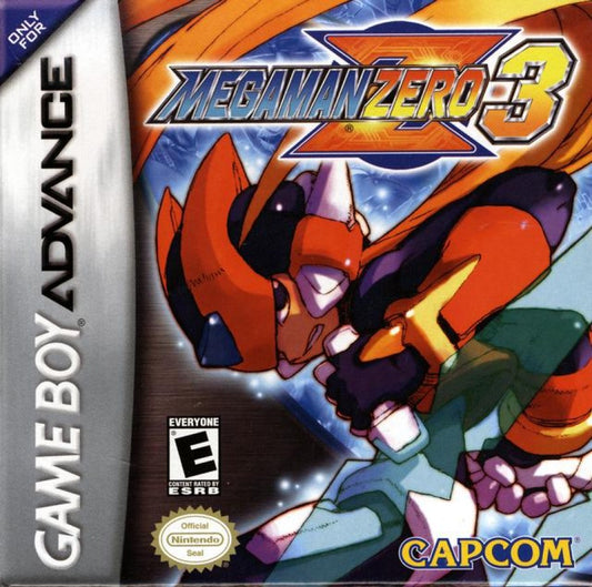 Mega Man Zero 3 cover art for Game Boy Advance (GBA) video game