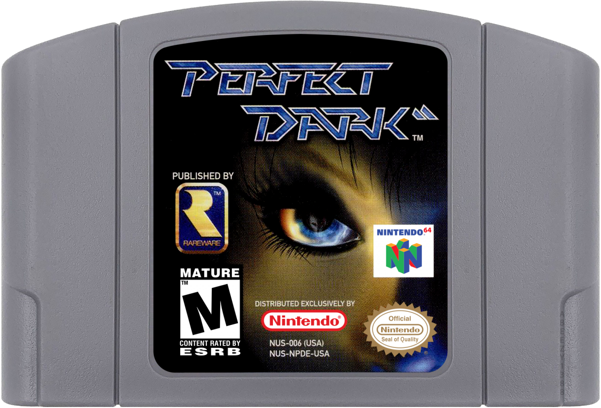 Perfect Dark cartridge for Nintendo 64 (N64) video game